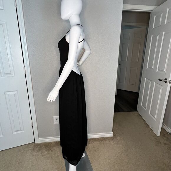 SABO SKIRT Size 10 Open Back  Maxi Dress Strappy Black - Picture 6 of 11